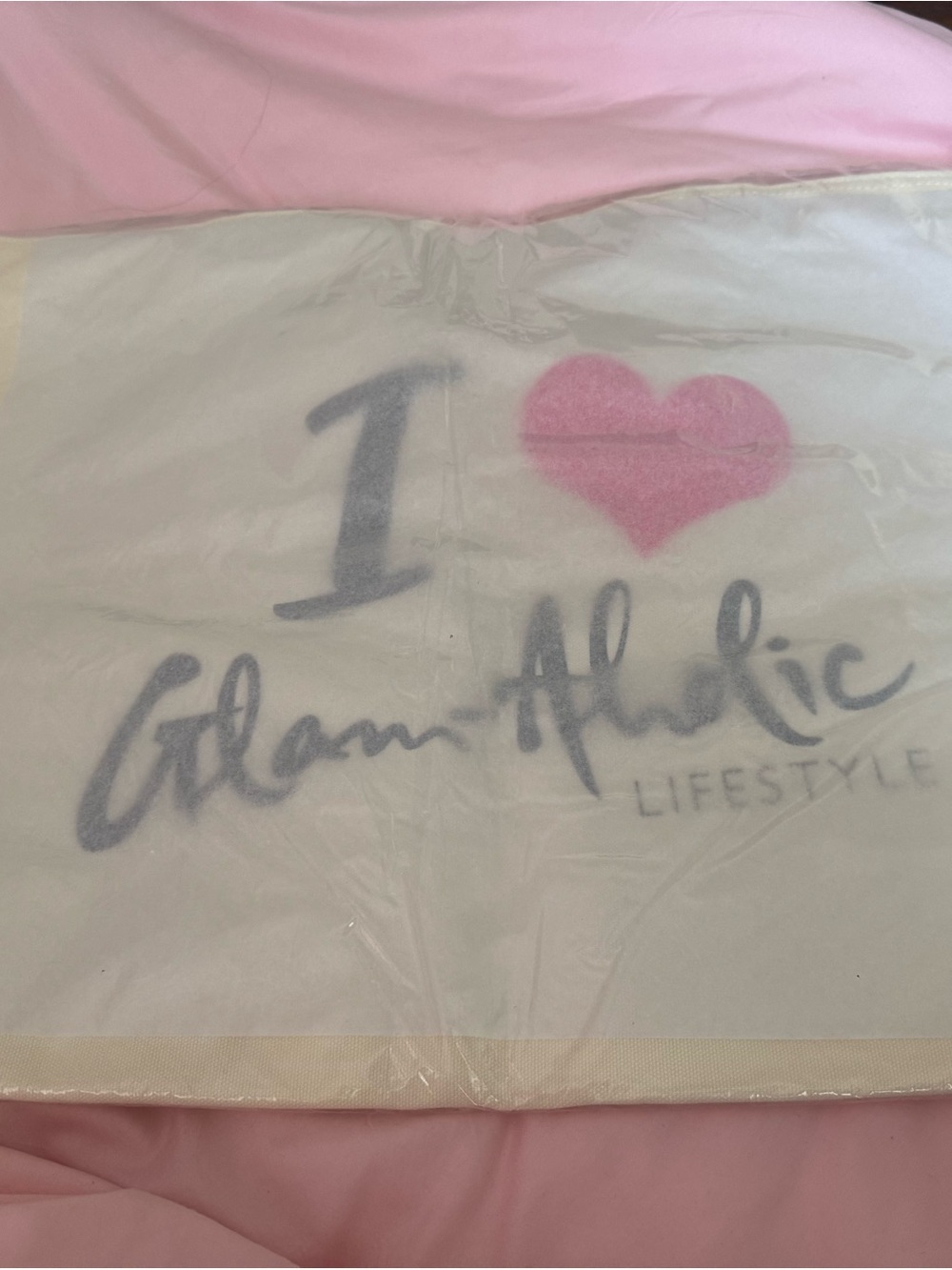 Pink & White Bedding Cover